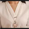 & Pendants Drop Delivery 2021 Opal Peacock Crystal Necklaces Gold Plated Long Chain Peocock Animal Pendant Necklace Women Party Jewelry Girls