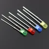 Bollen 1000 pcs kleur diffuse 3 mm leds lamp zonder rand rood groen blauw geel witte led -lamp licht in diode279p