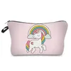 Cartoon Unicorn 3D digital printing cosmetic bag travel dinner storage toilet bagS ladies handbag customization Free ship 20