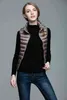 Slim Women Down Vests Spring Autumn Sleeveless Duck Down Coat Stand-up Collar Waistcoat Plus Size Vest NRZ294 211130