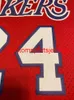Mens Women Youth Rare #24 81 Point Basketball Jersey Embroidery add any name number
