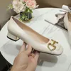 2021 Summer Beach Women Shoes fashion 100% leather Flat Belt buckle Casual Sandals lady Metal cowhide letter Work Dress shoe black white Large size 35-41-42 us4-US10-us11