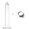 Glass Extractor Tool Plant Oil Extraction Filter Tube 11" Long 50mm Diameter Clear with Stainless Steel Clamp