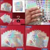 Gift Wrap Event & Party Supplies Festive Home Garden 2Sets 1-500 Laser Digital Stickers Self-Adhesive For Diy Nail Polish Bottle Number Labe