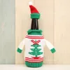 パーティーフォレンクリスマスニットワインボトルカバーセータークリスマスサンタスノーマンムースビール瓶カバー4様式T2I52931
