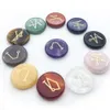 Chakra Reiki Symbols Crystals Healing Stone Seven Chakras Masters Guarded Holistic Energy Balancing Polished Hand Piece Natural Stones Beads Decoration