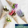 Kraftpapier Design handgemachte Gänseblümchen Blumen künstliche Simulation Blumen für Hochzeit Party Home Design Bouquet Dekoration1