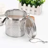 Reusable Stainless Steel Strainers With Chain Hook Fine Mesh Tea Strainer For Brew Spices Seasonings Kitchen Tools 210626