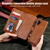 Brieftaschen-Handyhüllen für Samsung Galaxy Note20 S22 S21 S20 Ultra Note10 Plus 2-in-1-Retro-PU-Leder-Flip-KicksStand-Cover-Hülle mit Reißverschluss-Münzgeldbörse und 11 Kartenfächern