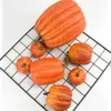 7pcs Artificial Pumpkins Assorted Fake Vegetables Simulation Pumpkin for Halloween Thanks Giving Party DIY Craft Home Decoration Y0829