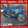 Kawasaki Ninja ZZR-400 Blue Glossy New ZZR-600 2007 2007年84HC.80 ZZR600 ZZR400 ZZR 400 600 93 94 95 96 97 98 99 00ボディキット