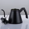 Bollitore per caffè in acciaio inossidabile Caffettiera da 1,2 litri Beccuccio a collo di cigno Bollitore Utensili da tè con termometro Fornello a induzione adatto 210330