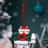 Decoração de brinquedo de natal ornamentos de quarentena família de 1-9 cabeças de pingente de árvore DIY com resina de corda