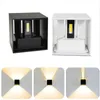 LED-wandlamp 85-265V 7W 12W IP65 Waterdichte binnenluchtverlichting Verstelbare bundel Hoekontwerp Bedside Light Porch Balcony Aisle SCONCE LAMPEN