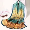 Hangzhou Natural Scarves Szal Okłady Bufanda 100% Długie Kobiety Headscarf Foulard Femme Druku Silk Neck Scarf