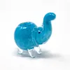 Cool Coloré Forme D'éléphant Pyrex Pipes En Verre Épais À La Main Herbe Sèche Tabac Bong Pipe À Main Huile Rigs Design Innovant Décoration De Luxe Titulaire De Fumer DHL Gratuit