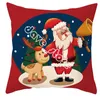 Federa per cuscino natalizia Federa per stampa di cartoni animati Ornamenti per decorazioni per la casa per feste di moda 45 * 45 cm