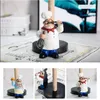 VILEAD 29.5cm Resin Chef Double-Layer Paper Towel Holder Figurines Creative Home Cake Shop Restaurant Crafts Decoration Ornament 210607