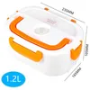 Elektrisch verwarmde lunchbox Draagbare 12V-24V 110V 220V Bento Boxes Voedselverwarmer Rijstkoker Container Warmer Servies Set 211104