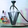 Botella para narguile árabe, accesorios para narguile acrílico, olla triangular, juego completo de Hookah Shisha transparente