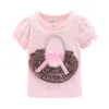 Mudkingdom Cute Summer Girls Clothes Set Abbigliamento per bambini Leopard Zebra Girl Skirt Outfit Bianco Rosa 210615