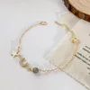 Lien chaîne mode étoile lune Bracelet Simple cristal personnalisé élégant accessoires grand cadeau d'anniversaire pour les femmes PR vente Fawn22