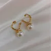 Pearlörhängen Kvinna 2021 Trendy Korean Temperament High-End Elegant Exquisite Trend Tiny Ear Studs Dingle Chandelier247L