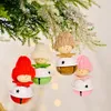 Kerstpop met jingle bells hanger decoratie xmas boom opknoping ornamenten vakantie partij decor xbjk2109