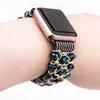 Bling Pearl Beads Strap Pulseira Pedra de Banda para Apple Watch Series 4 3 2 1 40mm 44mm 38mm 42mm homens mulheres