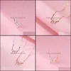 Chaines Pendants JewelryChains Solid 925 Sterling Sier Collier For Women Teen Girls Zircon Star Bowknot Mignon Colliers de tour de cou d￩licats doux