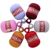 1 pz 50 + 20g / set morbido peluche visone cashmere yarn a mano maglia a maglia genuina crochet filettatura eco-compatibile maglione tinto maglione sciarpa yarn y211129