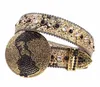 2022 Designer Bb Riem Simon Riemen voor Owen Mannen Vrouwen Mode Glanzende KOR Diamanten Riem Goud GROTE Strass Multicolour