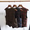 Mode Mäns British Gentleman Retro Suit Vest Koreansk version Casual Slim Bröllop Waistcoat Office Kläder Plus Storlek 210923