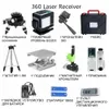 3D 12Les Niveau laser 360 Support électronique électronique auto-nivelant horizontagnant vert nivelage noir