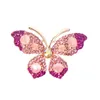 Broches, broches 1pcs Insect Mode Mix-Couleur Strass Papillon pour femmes Opal Pin Broche Bijoux Cadeau