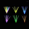 Decoração de festa 10 pcs fluorescence luz flash varas pulseiras colares néon para casamento vara colorida