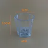 Nowość oświetlenie LED Whisky S Glass Cup Flashing Beer Bar Aktywność Wedding Club Dekoracja domu dla Glow Party Supplies1009381