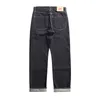 Men's Jeans 47501 Men 14oz Selvedge Denim Regular Staright Leg Pants Blue