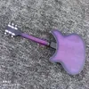 6-strunowy 360 gitary elektrycznej, fioletowy obrzeża ABS, płyta ciągnąca w kształcie litery R