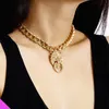 Pendant Necklaces Golden Lion Ring Necklace Clavicle Chain Alloy Girl Classic Jewelry Souvenir Gift