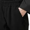 [Весенние мяч повседневная гарем брюки для женщин свободно серый черный флис брюки модная одежда стиль одежды 210521