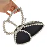 Evening Bags Fahion Rhinestone Butterfly Handle Bag Women 2021 Elegant Designer Diamonds Clutch Purse Ladies Chic Handbag Party