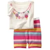 2-12年の子供PajamasセットPolka Dot Baby Girls寝室のナイトドレスピンクの女の子Pijama Loungewear TシャツズボンPJSコットン210915