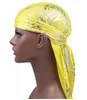 high quality source rose silk imitation long tail Pirate Hat Designer Durag nursing hat skullies1321520