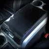 Autocollant de décoration de couverture de boîte d'accoudoir central intérieur pour Ford F150 Raptor 2009-2014 en Fiber de carbone