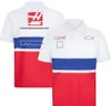 Camiseta da equipe de F1 Fórmula 1 Team masculina manga curta gola redonda camiseta ventilador de carro personalização de roupas de trabalho