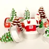 3pcs / Set Santa Sapin De Noël Tree Bonhomme de neige Bougie Xmas Festival Themms Festival Ornement Décoratif 3D Bougies en forme de bande dessinée à la maison Décor Cadeau LLF12071