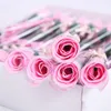 NEUKünstliche Seifenblumen Rose Valentinstagsgeschenke Hochzeitsblume Party Zuhause Hotel Gefälligkeiten Dekorationen Hochzeit Brautsträuße EWD7608