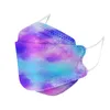 KN95 Barn Ansiktsmaskar Skyddande Engångsutskrift Gradient Heart Anti-Dust Anti-Fog Fish Willow Shaped Kid Facemasks