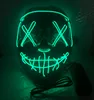 Cosmask Halloween Mieszany Kolor LED Maska Party Masque Masquerade Maski Neon Maske Light Glow W Dark Horror Świecące Facecover